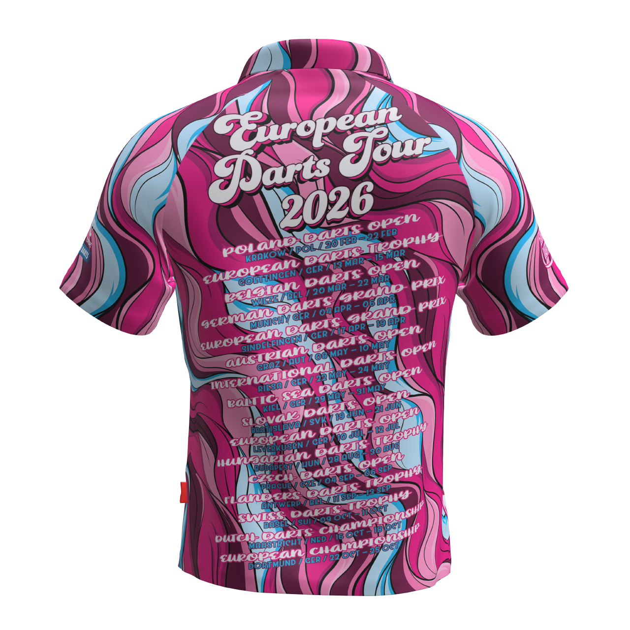 PDC - Tourshirt - V13 Pink Riptide - 2026