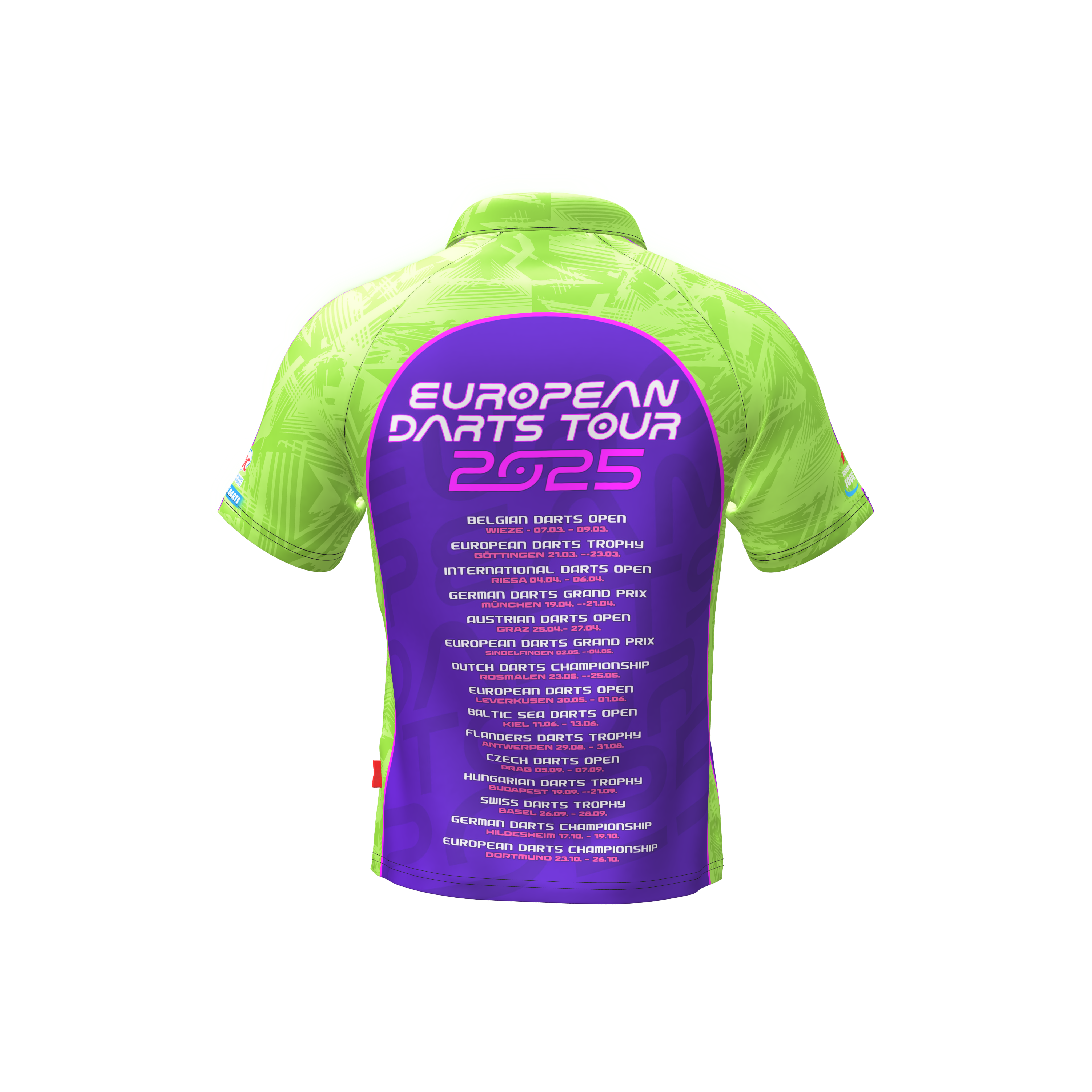 PDC - Tourshirt - Neon - 2025 PDC - Tourshirt - Neon - 2025