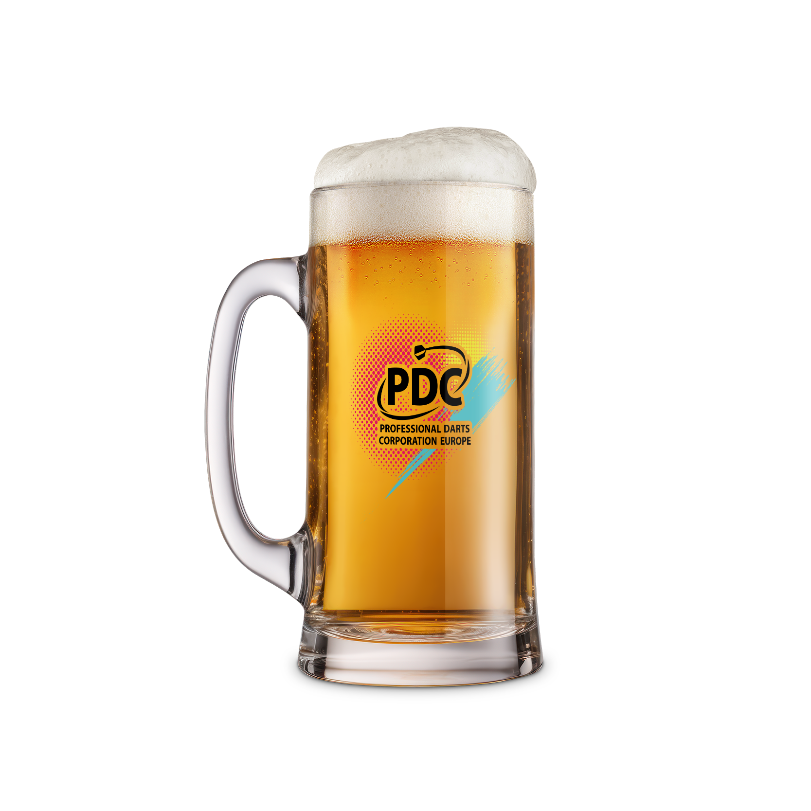 Beer mug - PDC dartboard [colored]