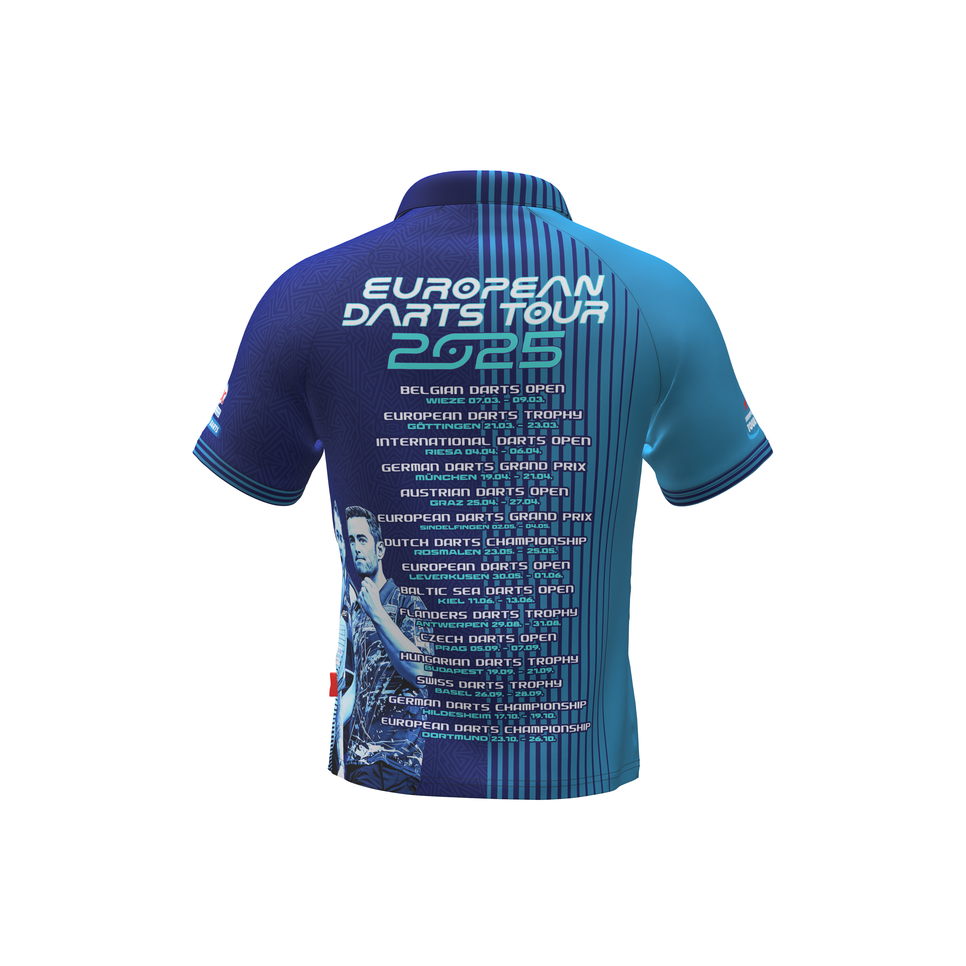 PDC - Tourshirt - Blue Power - 2025 PDC - Tourshirt - Blue Power - 2025