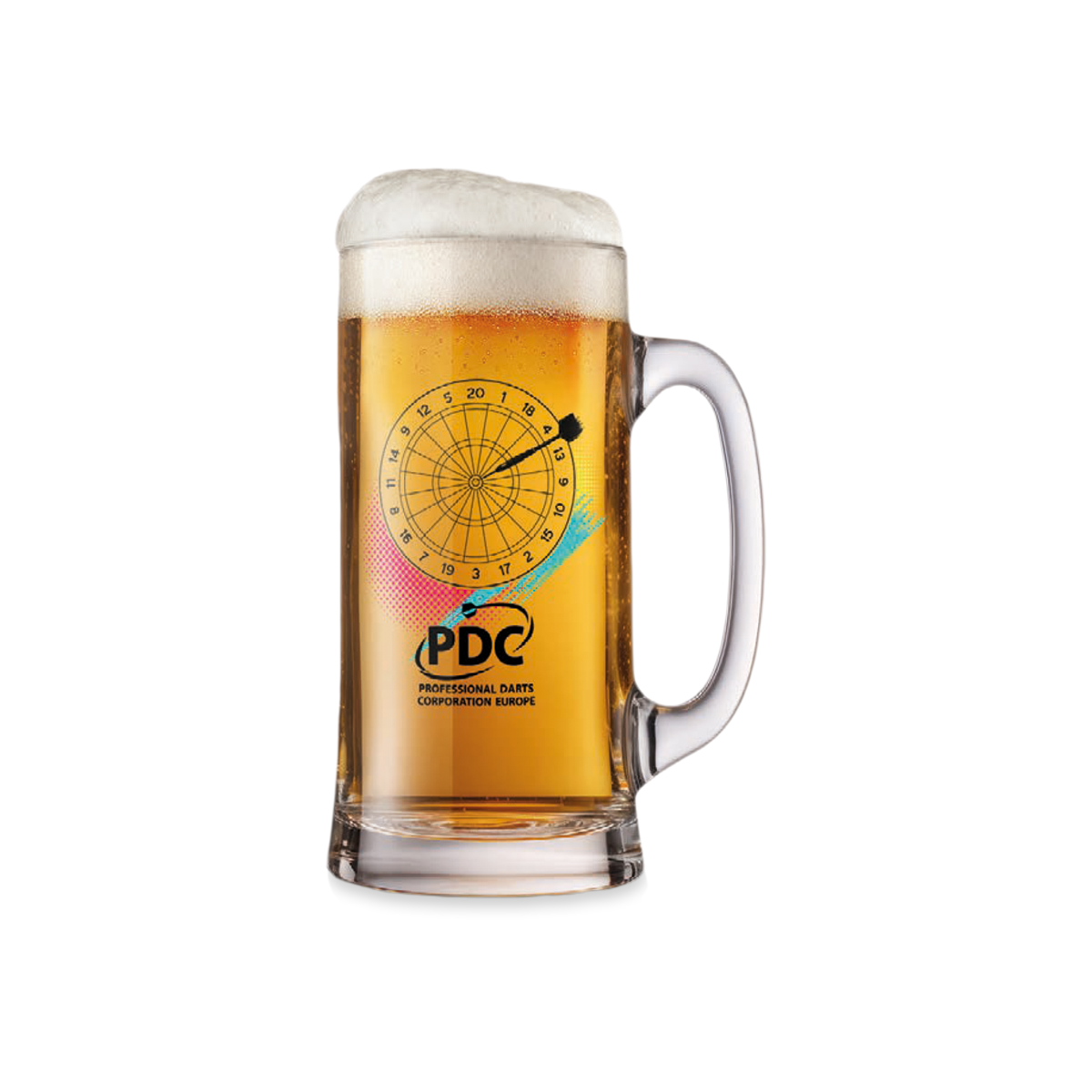 Beer mug - PDC dartboard [colored]