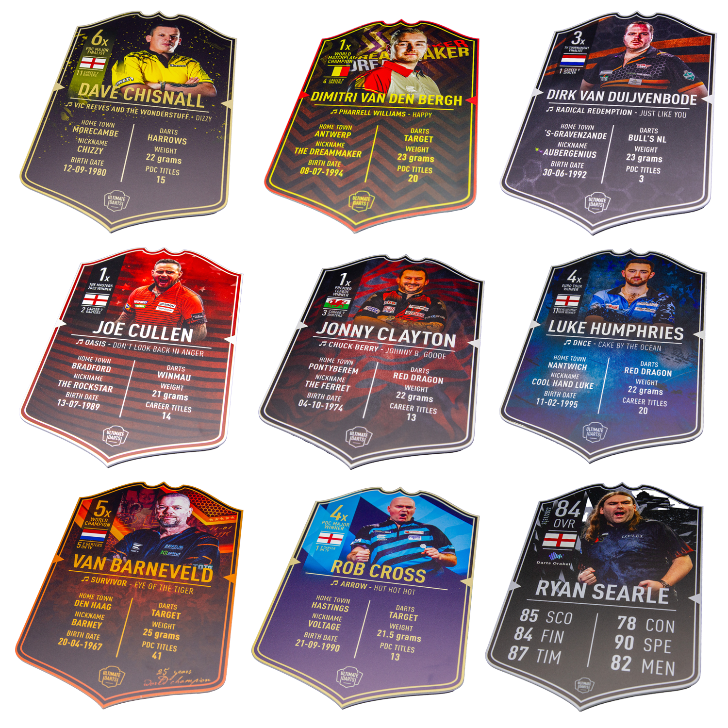 PDC Player Cards PDC Player Cards
