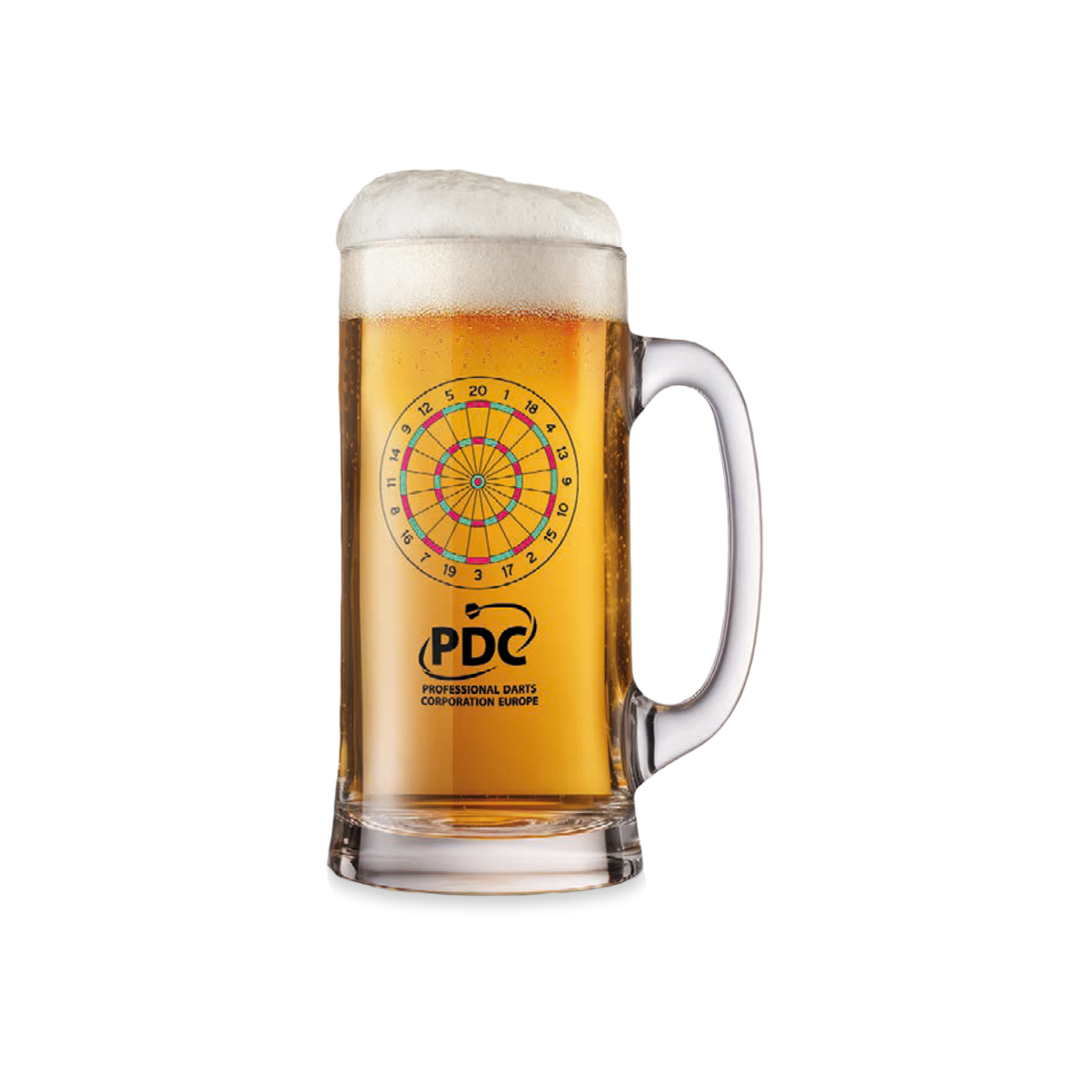 Beer mug - PDC dartboard