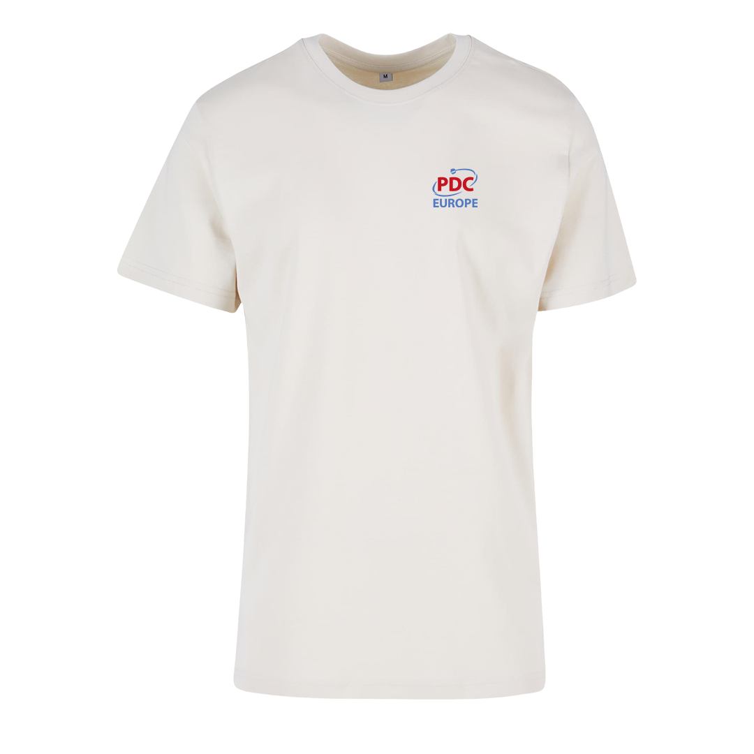 PDC Europe - Logo Shirt - Beige - Logo farbig