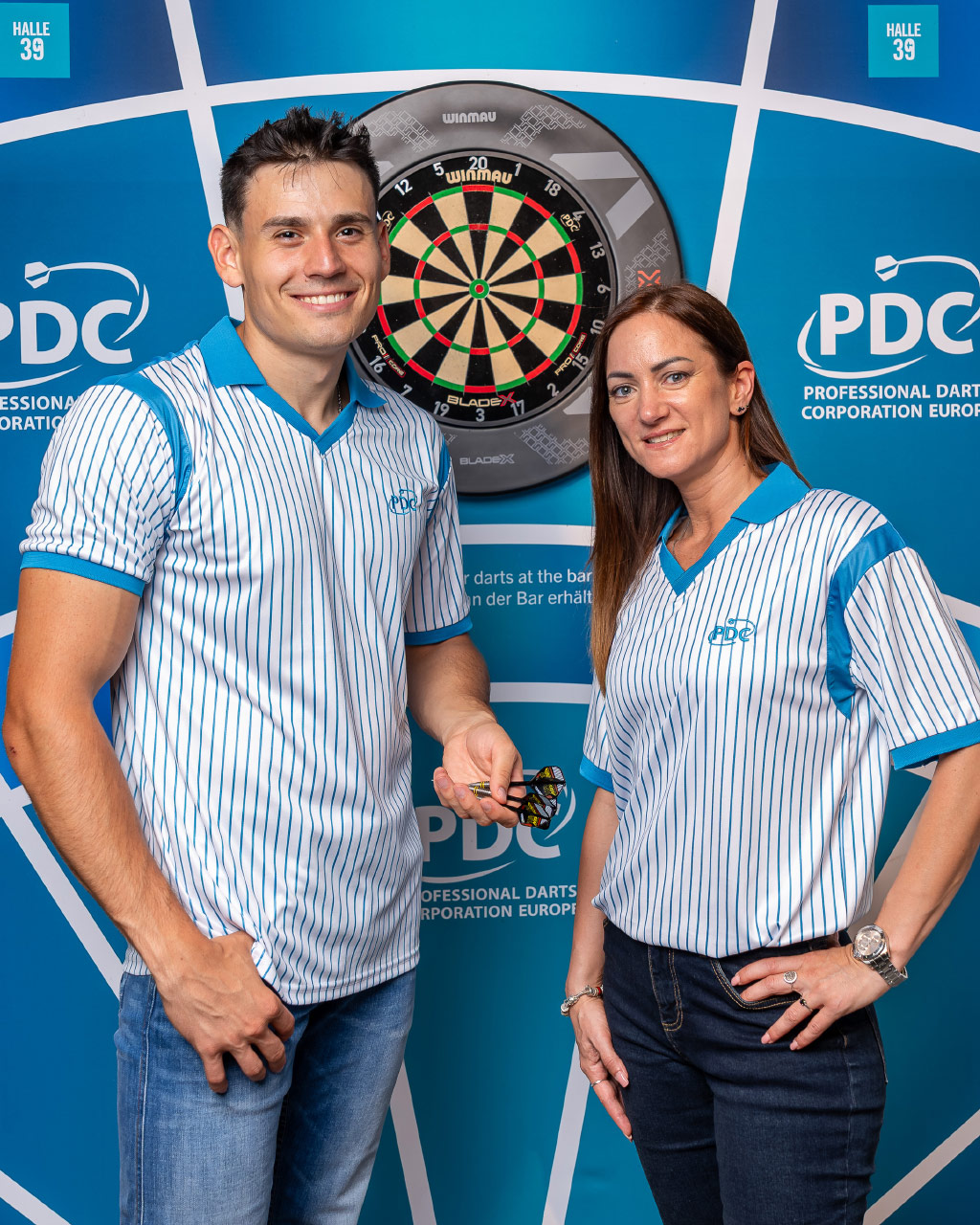 PDC - STRIPES Vintage Jersey - White/Blue
