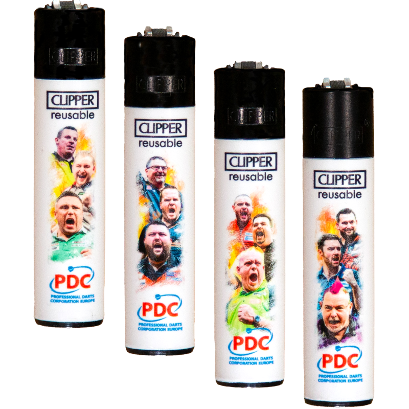 Clipper Feuerzeuge 4er Set - Nachfüllbar Mit Gratis Dhobia Feuerzeug